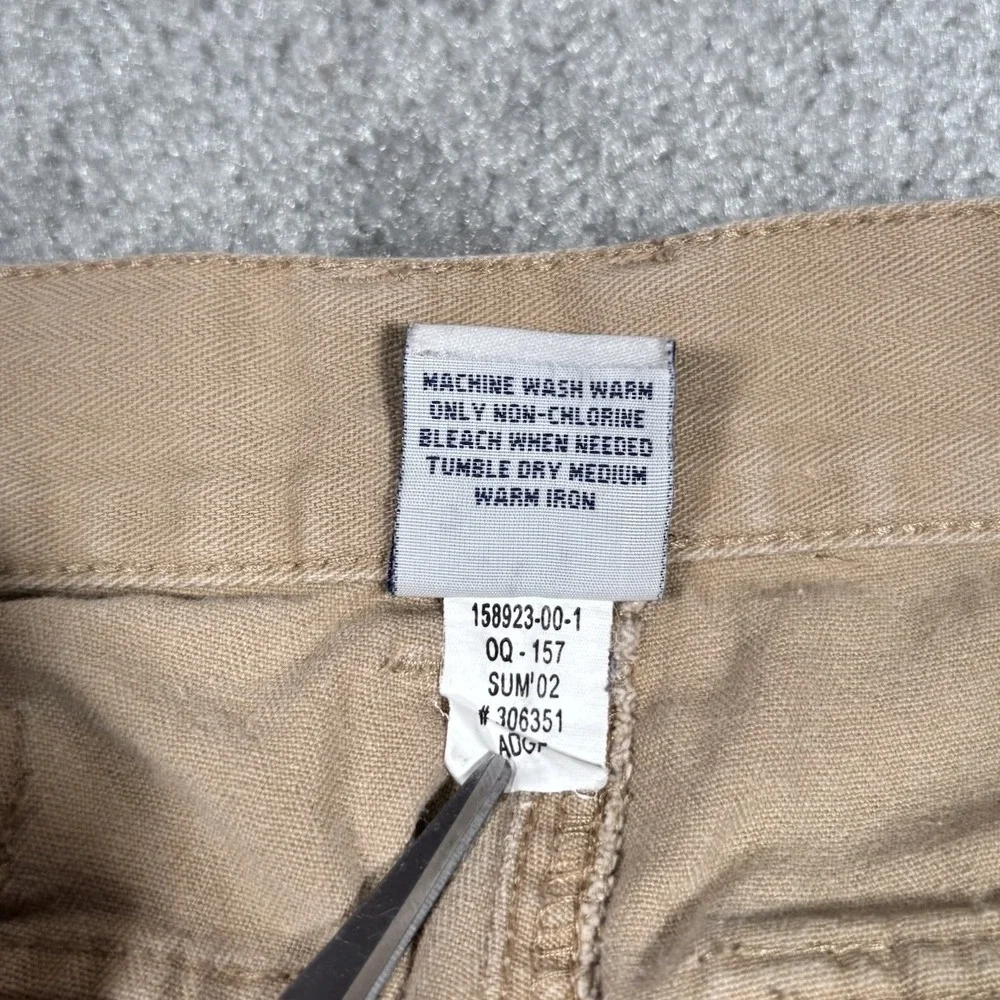 Vintage Old Navy Cargo Shorts‎ Youth Boys 7 Tan Cotton Baggy Heavy Skater Y2K